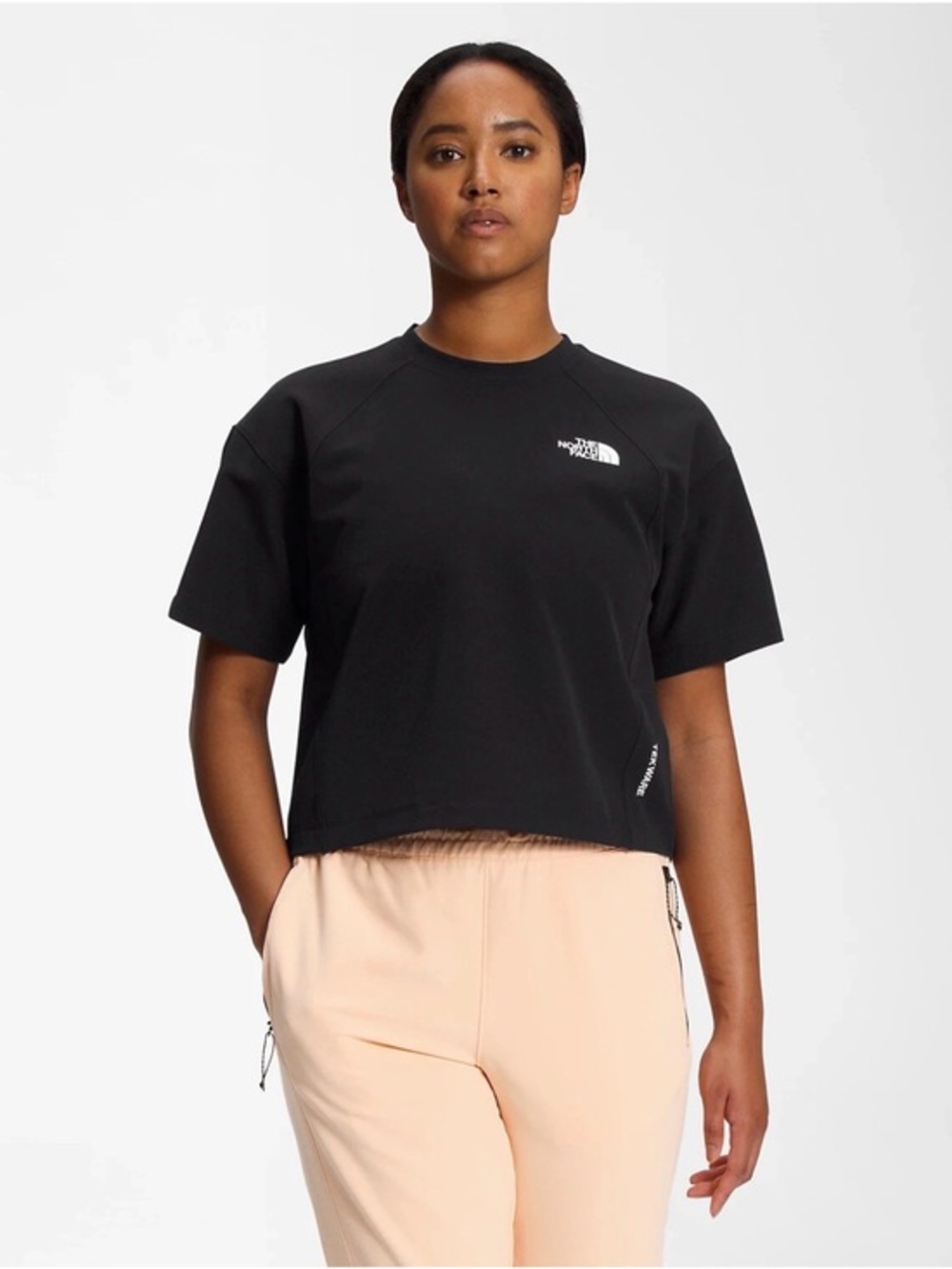 The North Face Tekware FlashDry Crop Top Black Women’s Small NWT Raglan Shirt